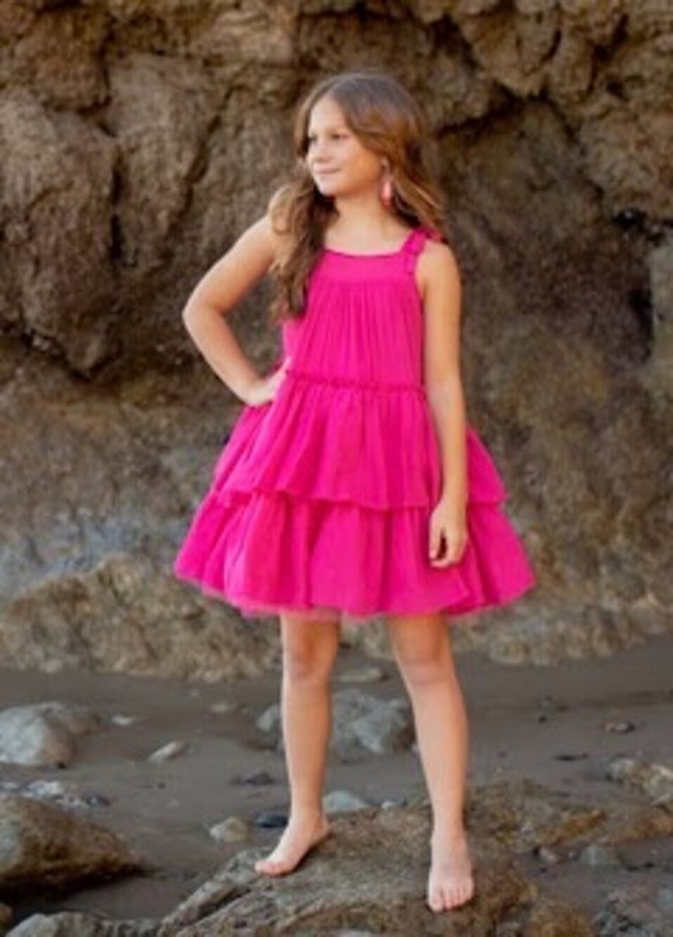 Joyfolie Mia Joy Banyu Dress in Fuchsia Girl’s Size 10